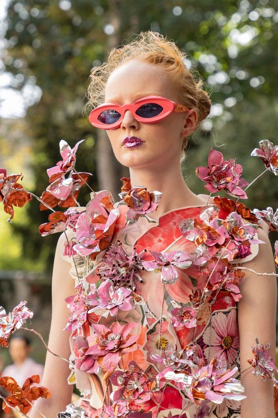 pink floral dress by Marni Spring 2024